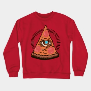 illuminate pizza Crewneck Sweatshirt